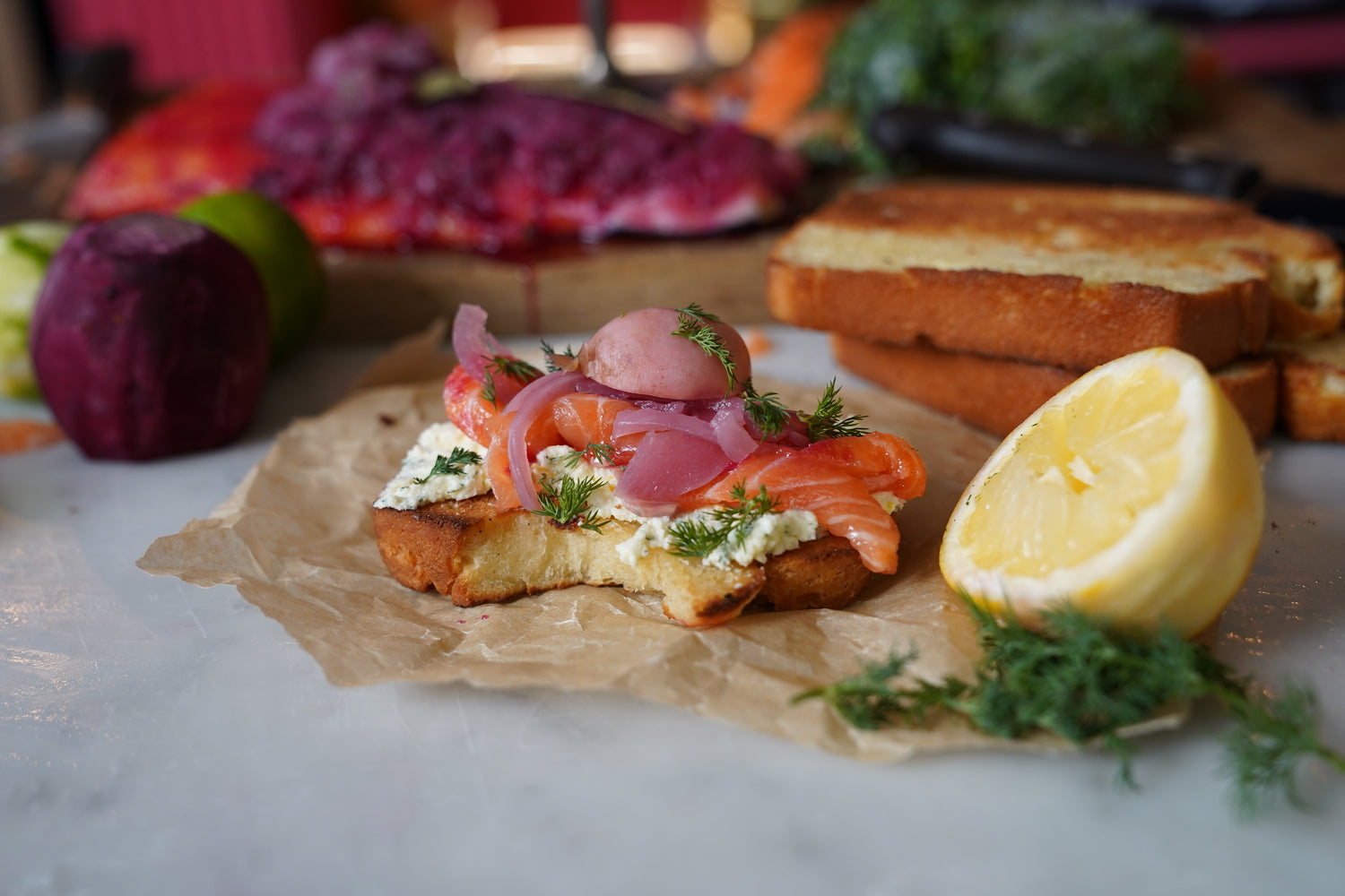 Gebeizter Lachs